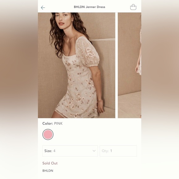NWT_BHLDN Jenner Dress Anthropologie - Picture 6 of 8